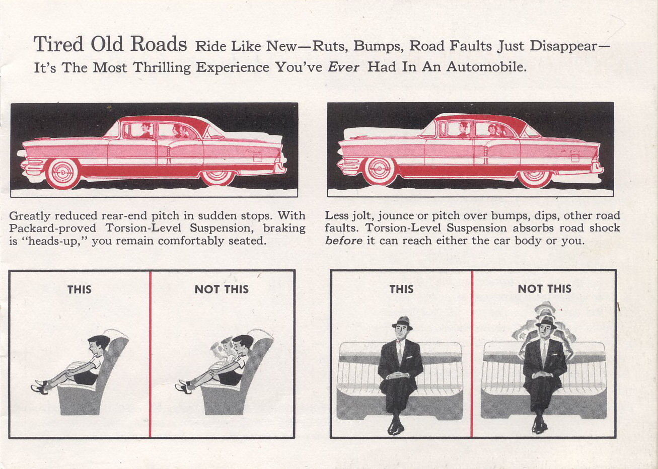 1956 Packard Torsion Ride Brochure Page 9